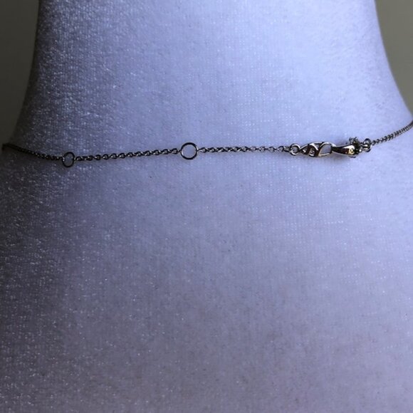 N Hallmark Silver CZ Teardrop Cluster Infinity Necklace - Picture 10 of 16